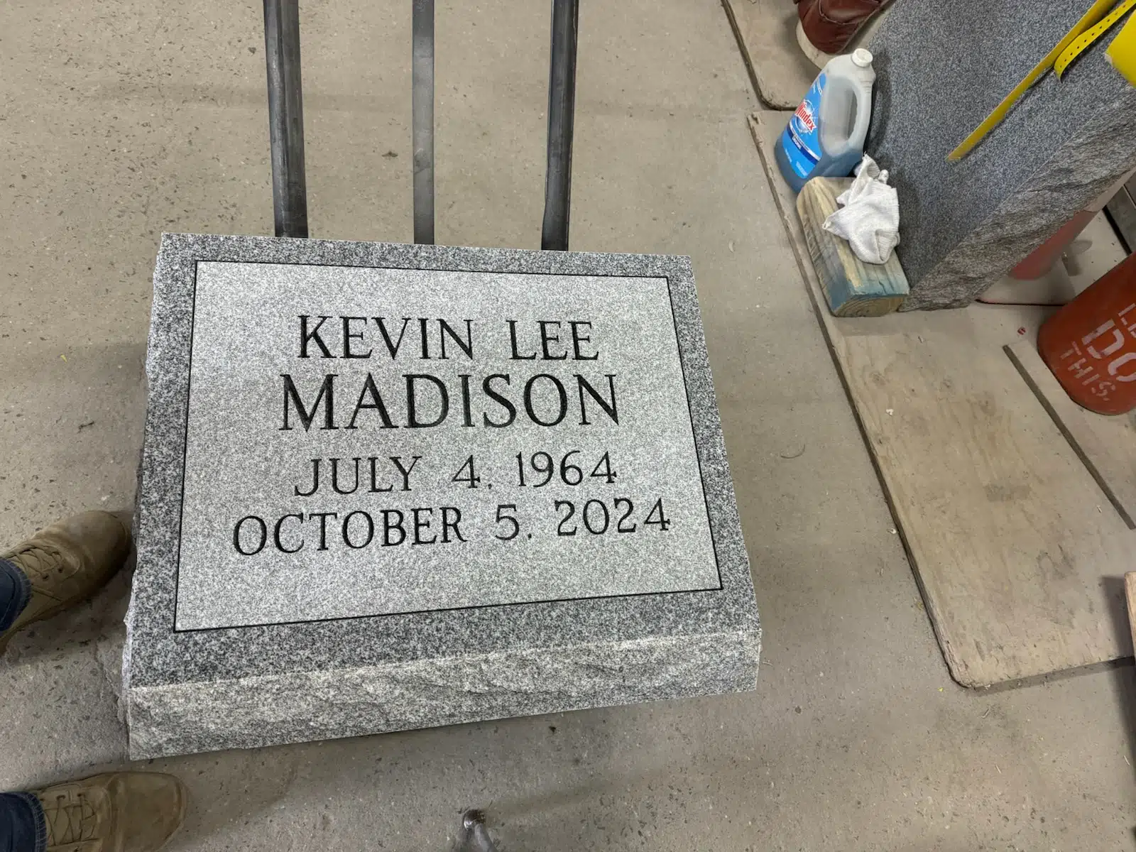 Granite Upright Headstone hand-carved by Upright Headstone Guide in NJ — image 4