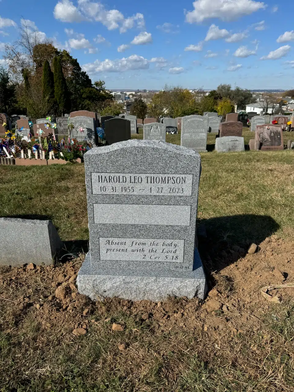 Granite Upright Headstone hand-carved by Upright Headstone Guide in NJ — image 6